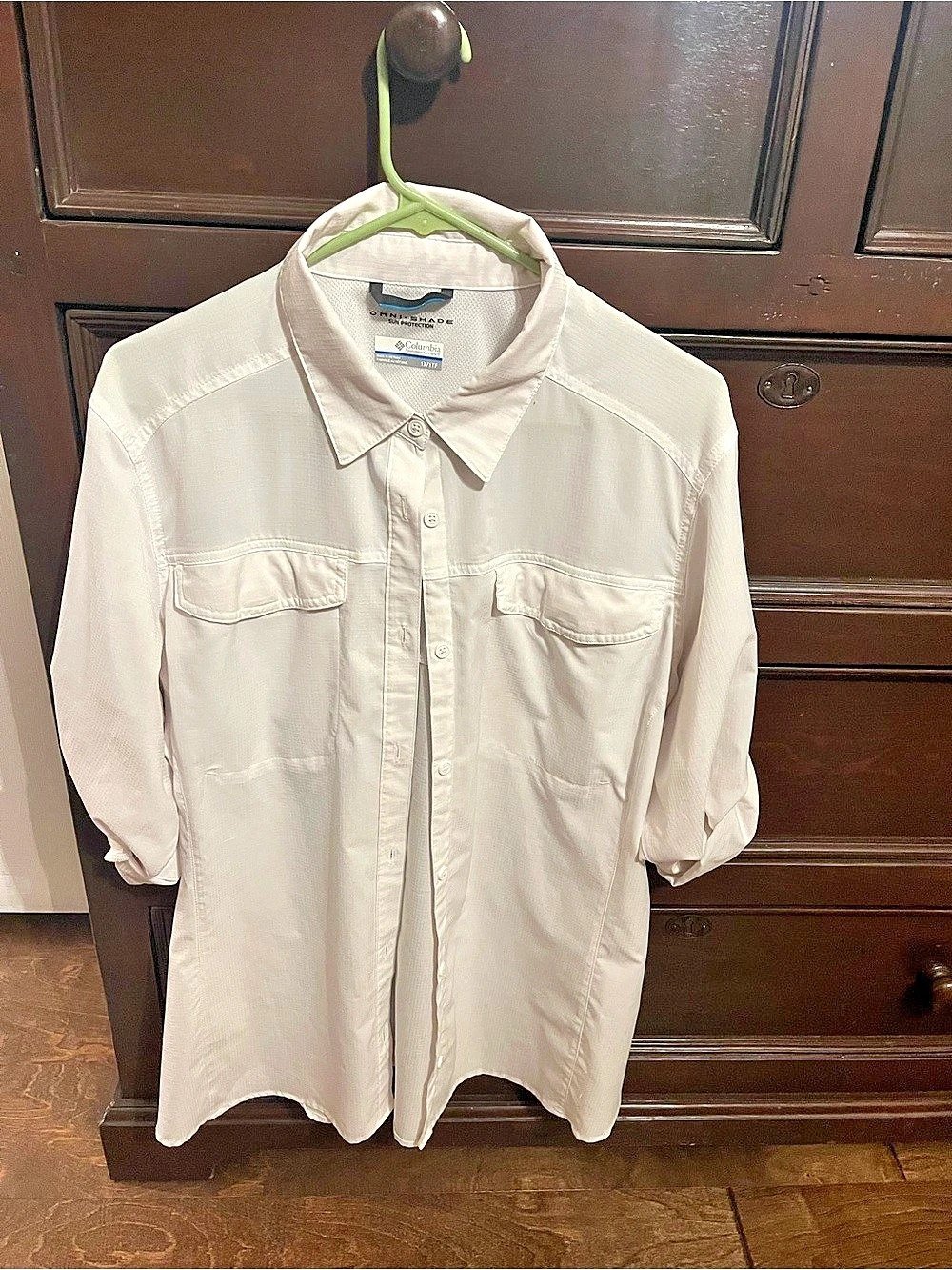 Columbia Women's PFG Tamiami II Long-Sleeve Shirt Cream 1X